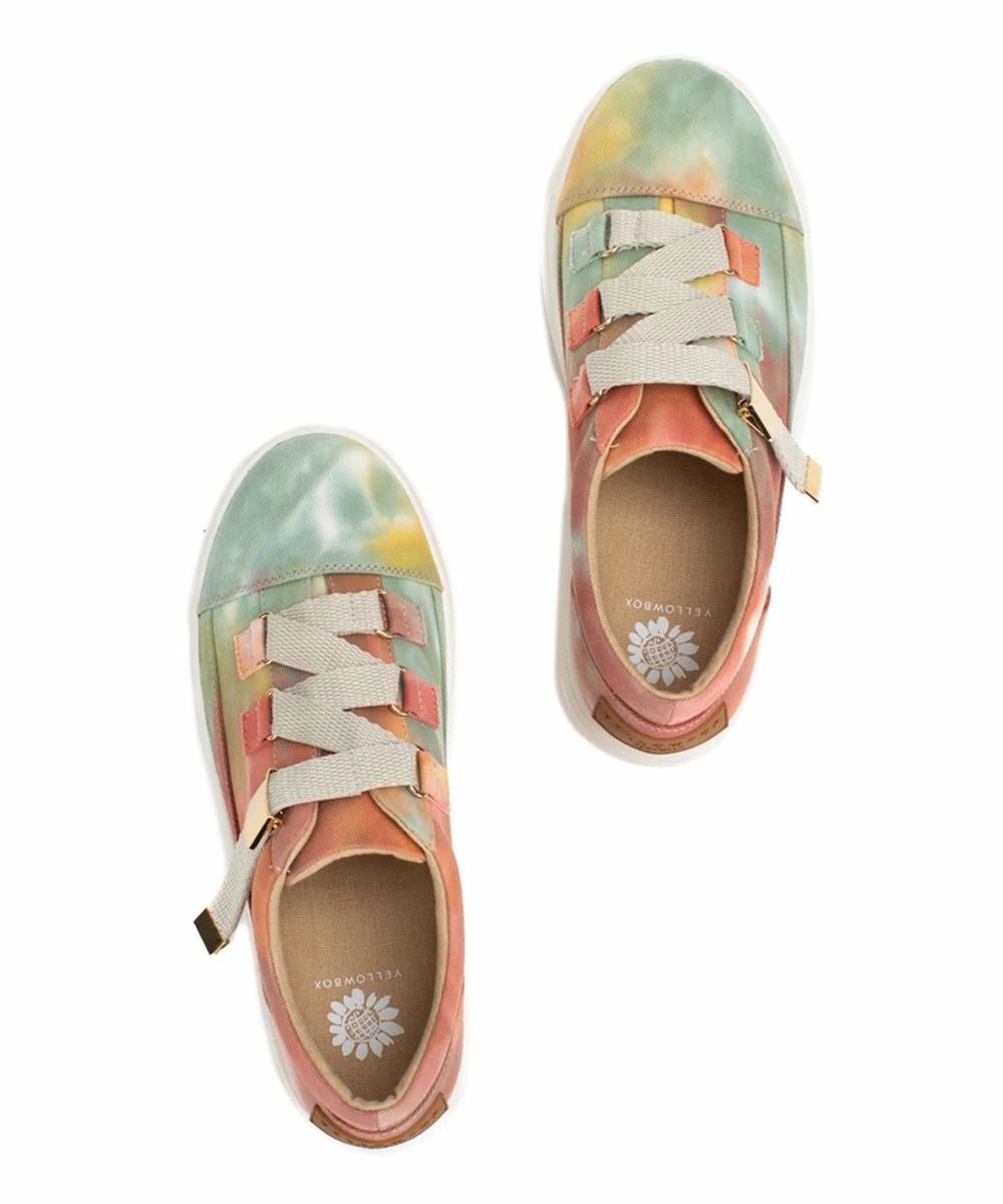 Best Pirce π Yellow Box π Shoes Blue & Orange Tie-Dye Estela π Sneaker - π© Women 𧨠- Image 3