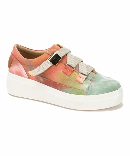 Best Pirce π Yellow Box π Shoes Blue & Orange Tie-Dye Estela π Sneaker - π© Women π§¨