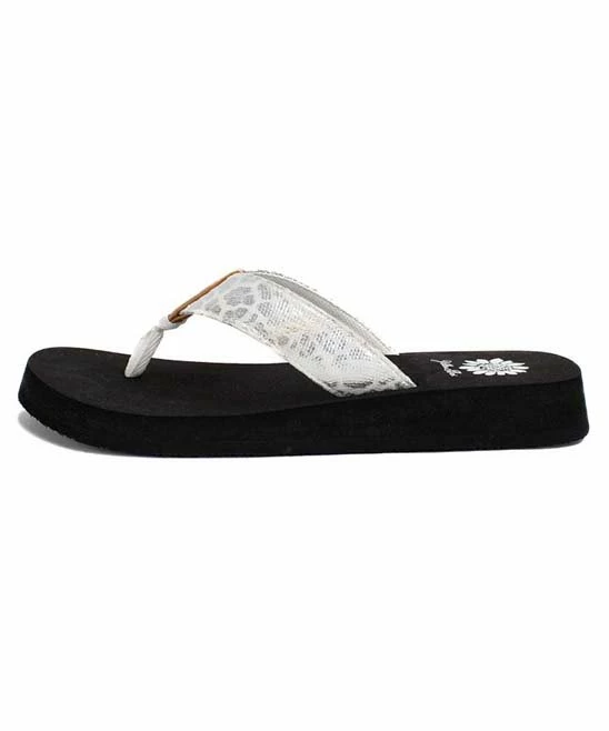 Coupon π₯ Yellow Box π Shoes White Metallic Leopard Abenner π©΄ Sandal - π© Women π - Image 2