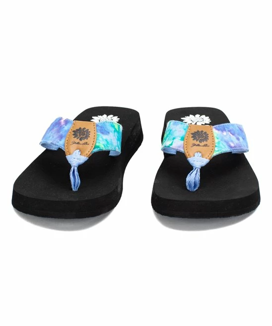 Top 10 π₯° Yellow Box π Shoes Blue Tie-Dye Falit π©΄ Sandal - π© Women π₯° - Image 4