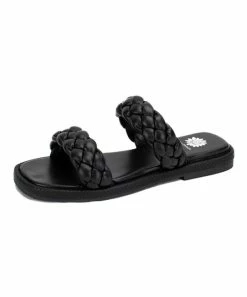 Discount π€© Yellow Box π Shoes Black Lainee Braided π©΄ Sandal - π© Women π
