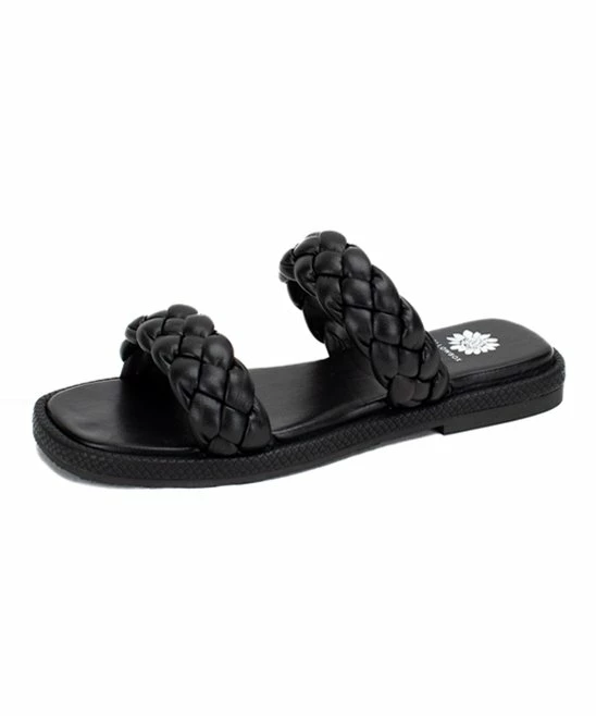 Discount π€© Yellow Box π Shoes Black Lainee Braided π©΄ Sandal - π© Women π