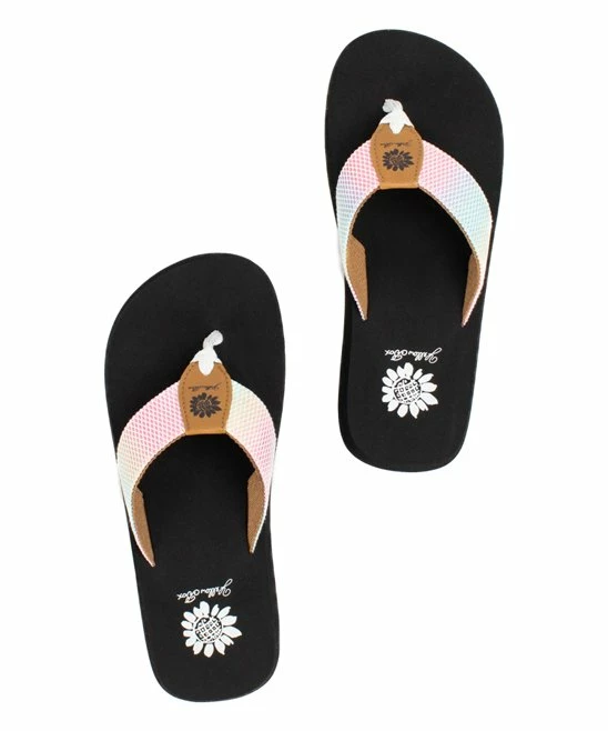 Cheapest π Yellow Box π Shoes White & Pastel OmbrΓ© Foliage π©΄ Sandal - π© Women 𧨠- Image 3