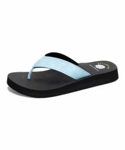 New π Yellow Box π Shoes Light Blue Nataly Croc-Embossed π©΄ Sandal - π© Women π