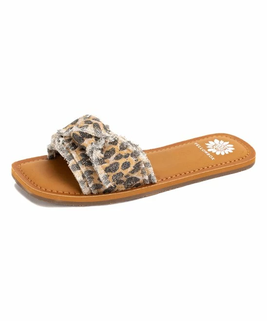 Coupon β¨ Yellow Box π Shoes Brown Daralie Cheetah Bow π©΄ Sandal - π© Women π₯