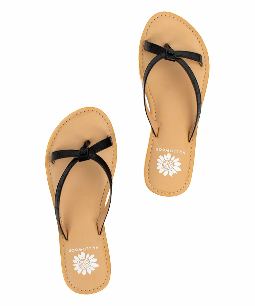 Buy π₯° Yellow Box π Shoes Black & Beige Aesy Adjustable Strap π©΄ Sandal - π© Women β - Image 3