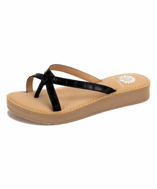 Buy π₯° Yellow Box π Shoes Black & Beige Aesy Adjustable Strap π©΄ Sandal - π© Women β