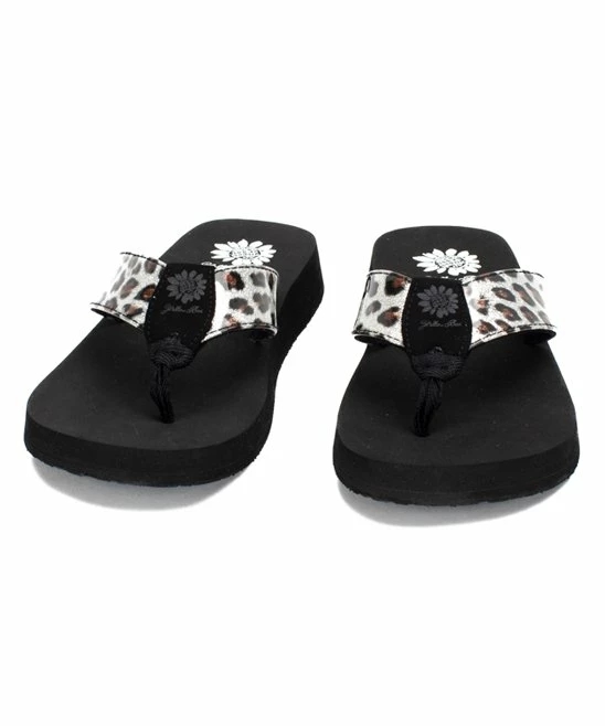 Brand new π Yellow Box π Shoes Black & Silver Fontini Leopard Glitter π©΄ Sandal - π© Women π - Image 4