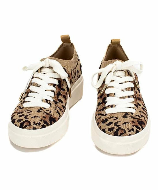 Top 10 β¨ Yellow Box π Shoes Brown Leopard Elodee Knit-Collar π Sneaker - π© Women 𧨠- Image 3