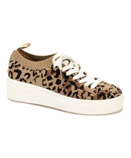 Top 10 β¨ Yellow Box π Shoes Brown Leopard Elodee Knit-Collar π Sneaker - π© Women π§¨