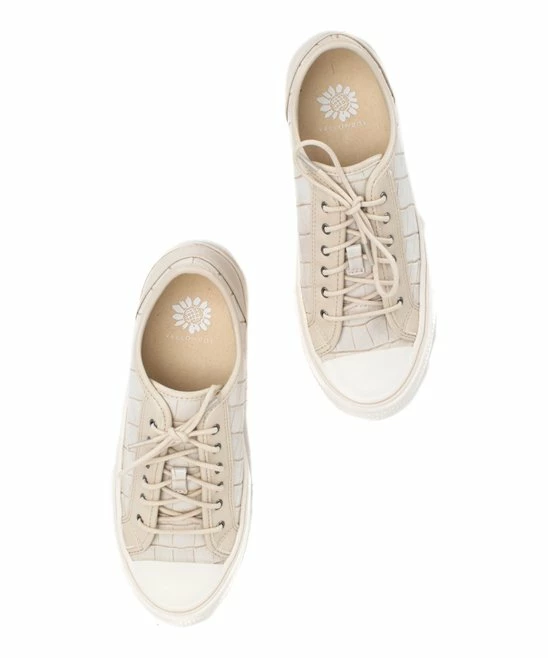 Cheapest β€οΈ Yellow Box π Shoes Bone Croc-Embossed Vada π Sneaker - π© Women β¨ - Image 4