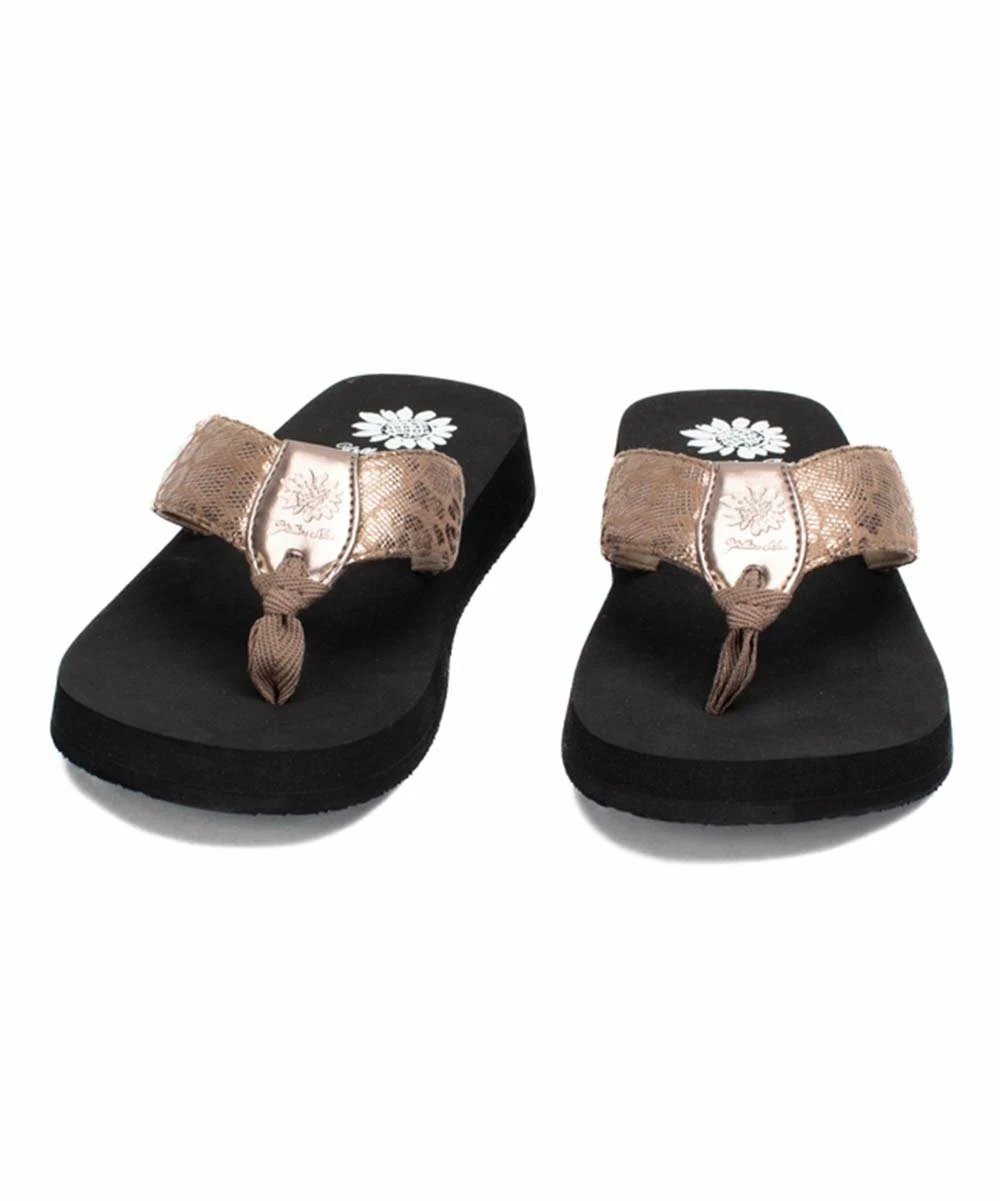 Outlet β¨ Yellow Box π Shoes Taupe Snake-Embossed Fizzie π©΄ Sandal - π© Women π₯ - Image 3