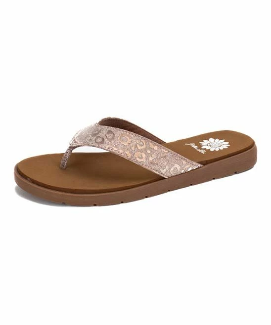 Top 10 π₯° Yellow Box π Shoes Bronze Sparkly Leopard Fazio π©΄ Sandal - π© Women π