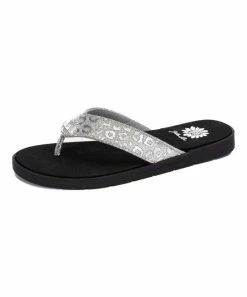 Deals π Yellow Box π Shoes Pewter Sparkly Leopard Fazio π©΄ Sandal - π© Women π