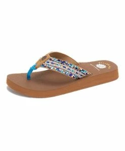 Cheap π Yellow Box π Shoes Turquoise Multicolor Nazene Leather π©΄ Sandal - π© Women β