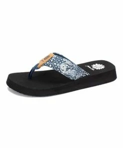Cheap π Yellow Box π Shoes Navy Bandana Flander π©΄ Sandal - π© Women π