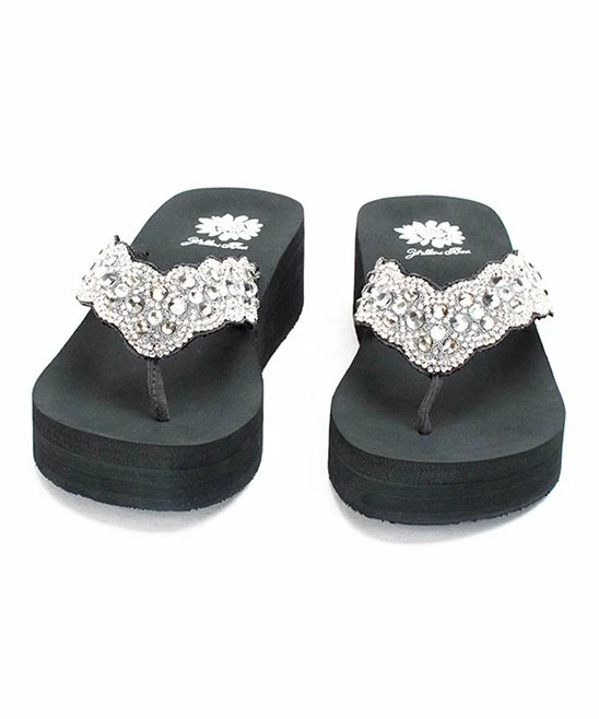 Promo π₯ Yellow Box π Shoes Gray Embellished Rayne π©΄ Sandal - π© Women π - Image 4