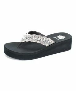 Promo π₯ Yellow Box π Shoes Gray Embellished Rayne π©΄ Sandal - π© Women π