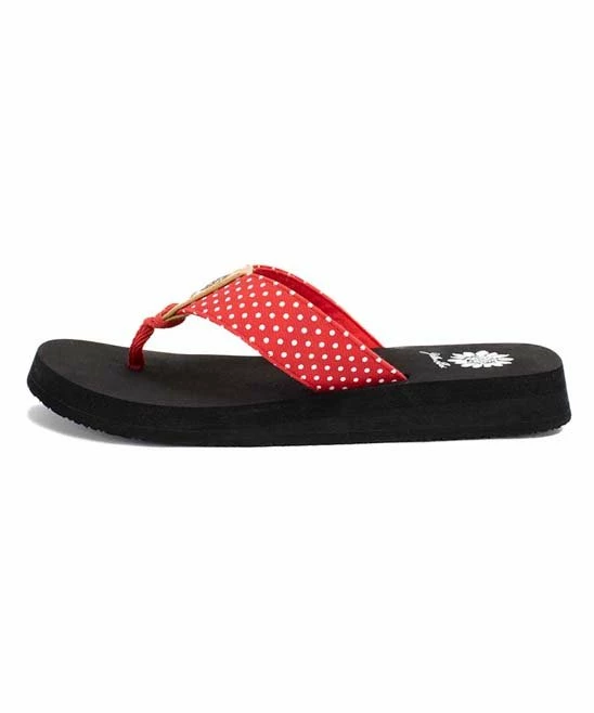 Flash Sale βοΈ Yellow Box π Shoes Red Polka Dot Ludy π©΄ Sandal - π© Women π₯° - Image 2