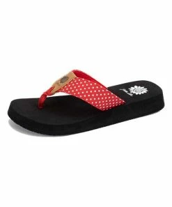 Flash Sale βοΈ Yellow Box π Shoes Red Polka Dot Ludy π©΄ Sandal - π© Women π₯°