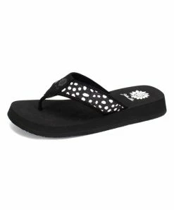 Discount π Yellow Box π Shoes Black Florena Dot Glitter π©΄ Sandal - π© Women π―