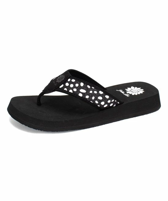 Discount π Yellow Box π Shoes Black Florena Dot Glitter π©΄ Sandal - π© Women π―