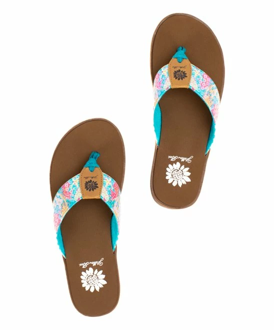 Outlet π Yellow Box π Shoes Teal Coastal Fainlty π©΄ Sandal - π© Women β - Image 4