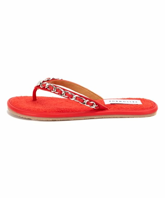Best reviews of π Yellow Box π Shoes Red Darcee Chain-Detail π©΄ Sandal - π© Women π₯ - Image 2