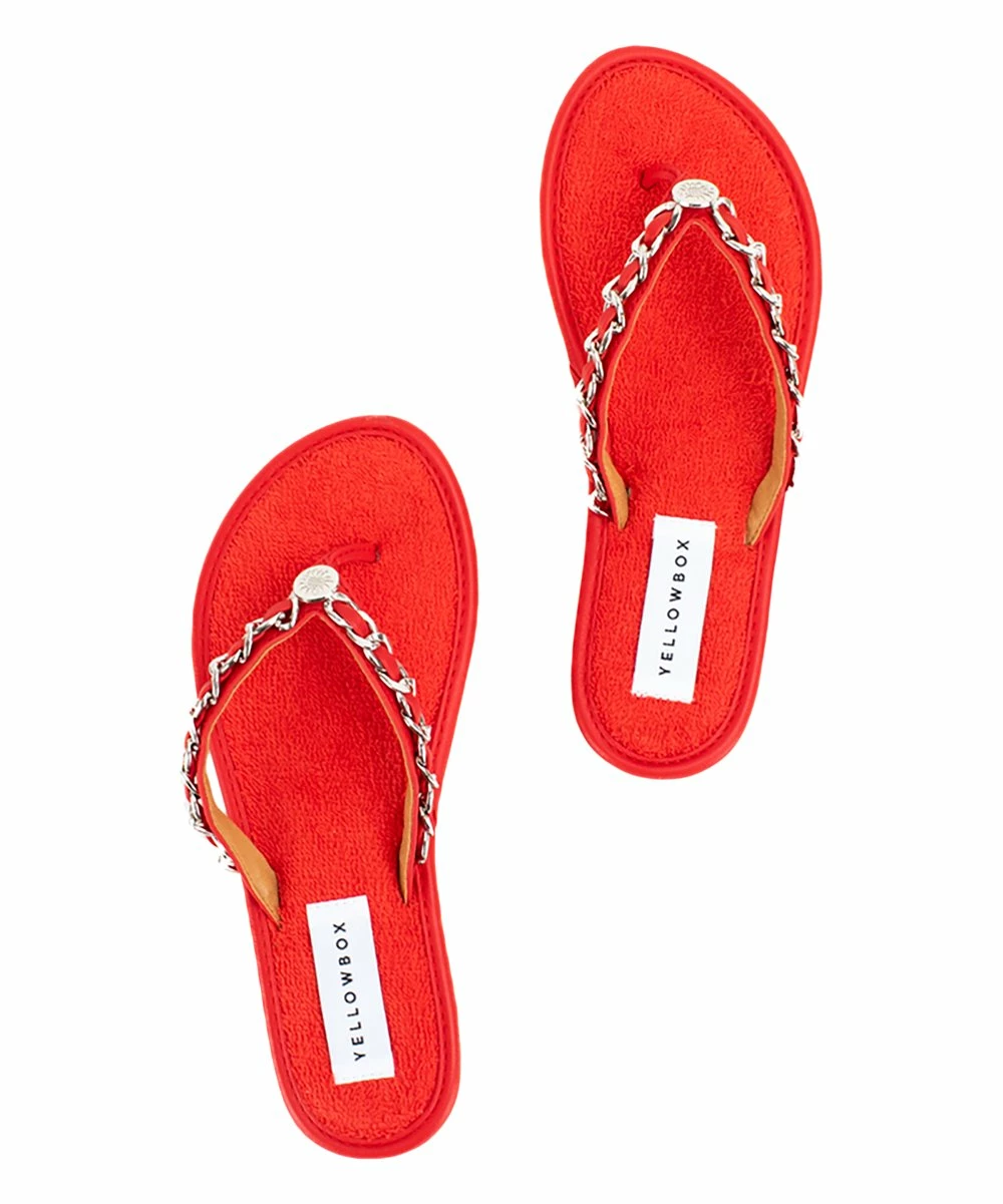 Best reviews of π Yellow Box π Shoes Red Darcee Chain-Detail π©΄ Sandal - π© Women π₯ - Image 3