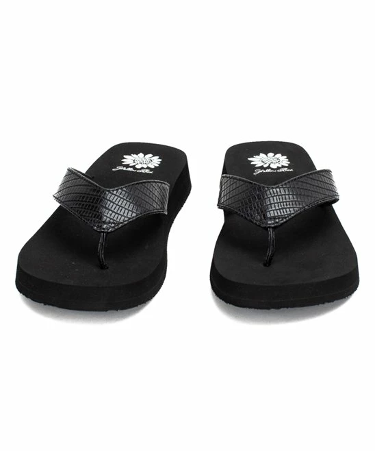 Top 10 π Yellow Box π Shoes Black Flinn Croc-Embossed π©΄ Sandal - π© Women π - Image 4