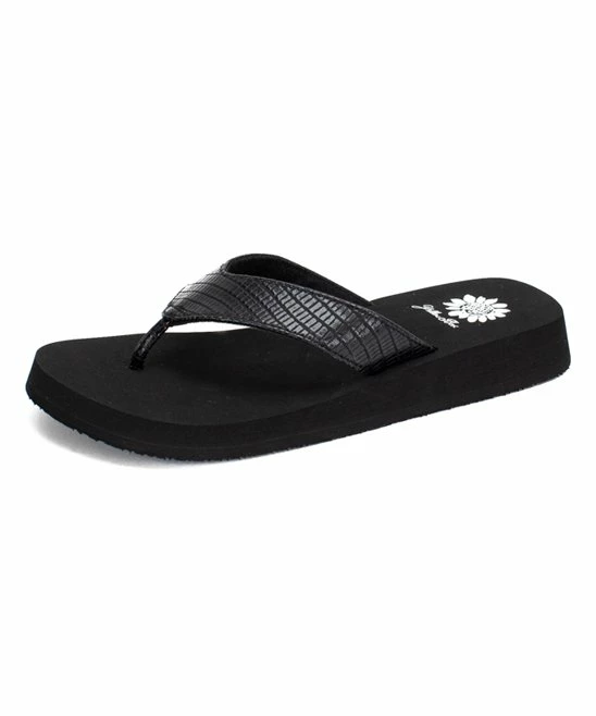 Top 10 π Yellow Box π Shoes Black Flinn Croc-Embossed π©΄ Sandal - π© Women π