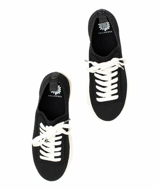 Best deal π Yellow Box π Shoes Black Elodee Knit-Collar π Sneaker - π© Women β - Image 4