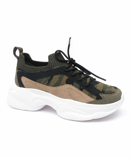 Promo π₯° Yellow Box π Shoes Green & Beige Camo Tomas π Sneaker - π© Women π