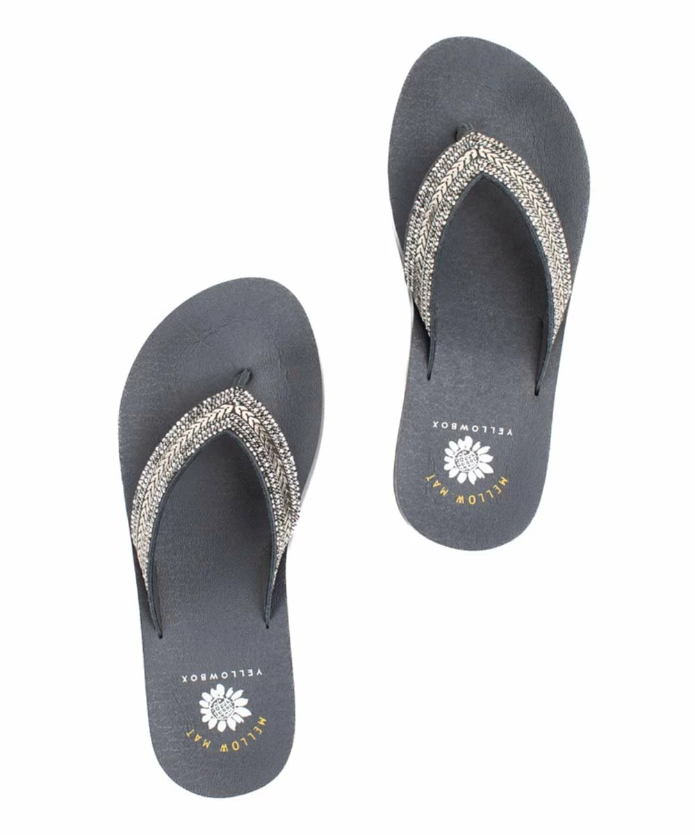 Flash Sale π Yellow Box π Shoes Gray Chevron Blancah Leather π©΄ Sandal - π© Women π€© - Image 3