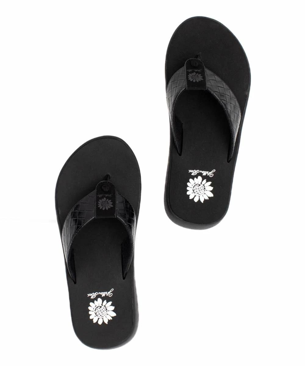 Budget β Yellow Box π Shoes Black Interlaced Ganesah π©΄ Sandal - π© Women π - Image 3