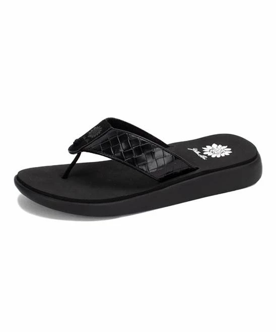 Budget β Yellow Box π Shoes Black Interlaced Ganesah π©΄ Sandal - π© Women π