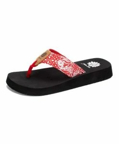 Cheapest β Yellow Box π Shoes Red Bandana Flander π©΄ Sandal - π© Women π