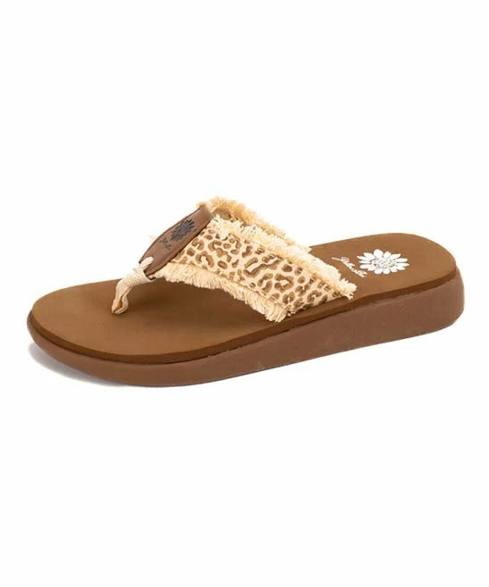 Wholesale π₯ Yellow Box π Shoes Tan Leopard Gisella π©΄ Sandal - π© Women β