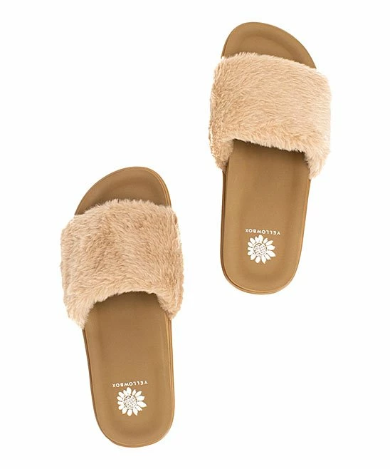 Discount β Yellow Box π Shoes Tan Plush Terisa π©΄ Sandal - π© Women π₯° - Image 4