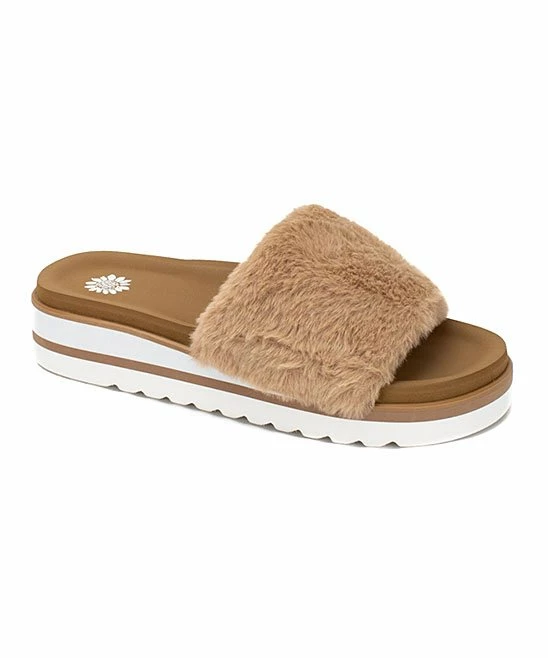 Discount β Yellow Box π Shoes Tan Plush Terisa π©΄ Sandal - π© Women π₯°