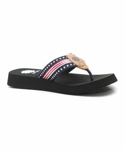 Discount π Yellow Box π Shoes Navy Stars & Stripes LibertΓ©e π©΄ Sandal - π© Women π§¨