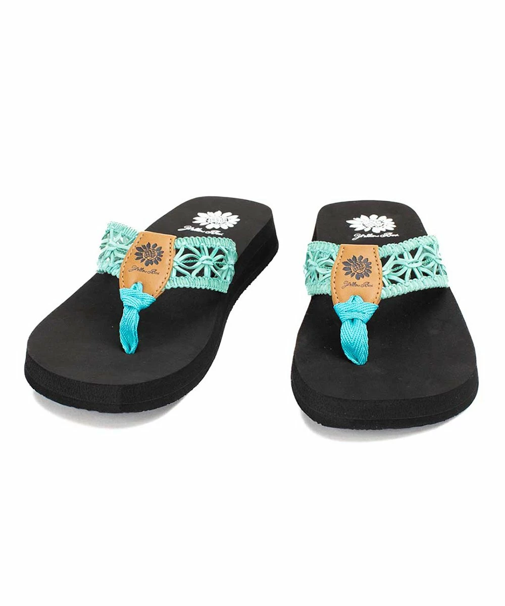 New β Yellow Box π Shoes Teal Woven Lisabet π©΄ Sandal - π© Women π₯° - Image 4