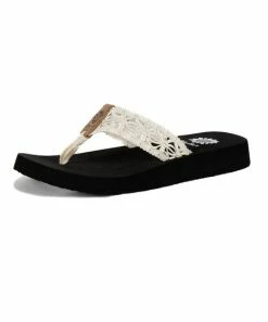 Budget 🧨 Yellow Box 👟 Shoes White Woven Lisabet 🩴 Sandal - 👩 Women 🥰