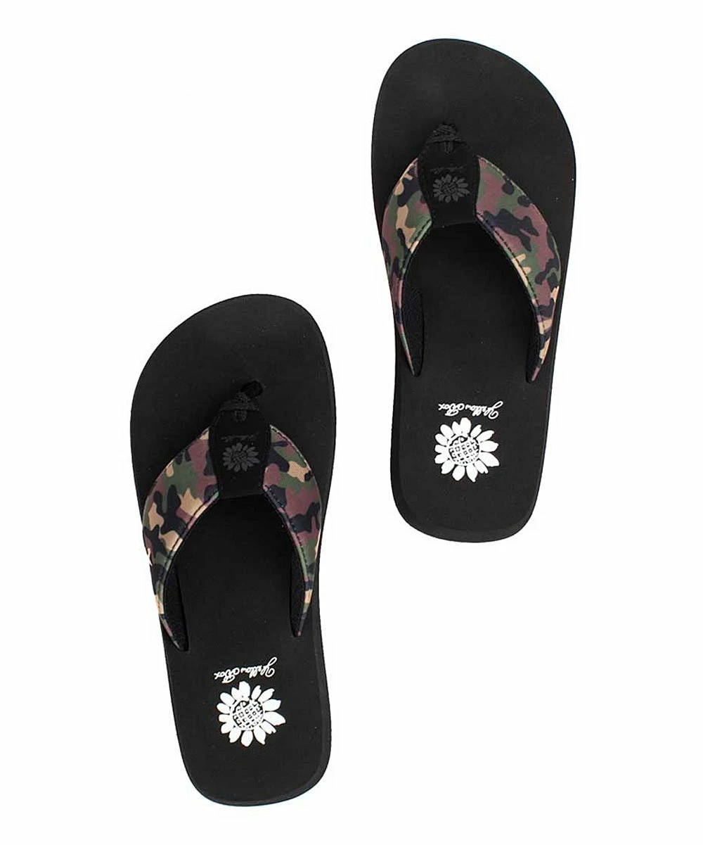 Discount βοΈ Yellow Box π Shoes Green & Black Camo Filomena π©΄ Sandal - π© Women π₯° - Image 3