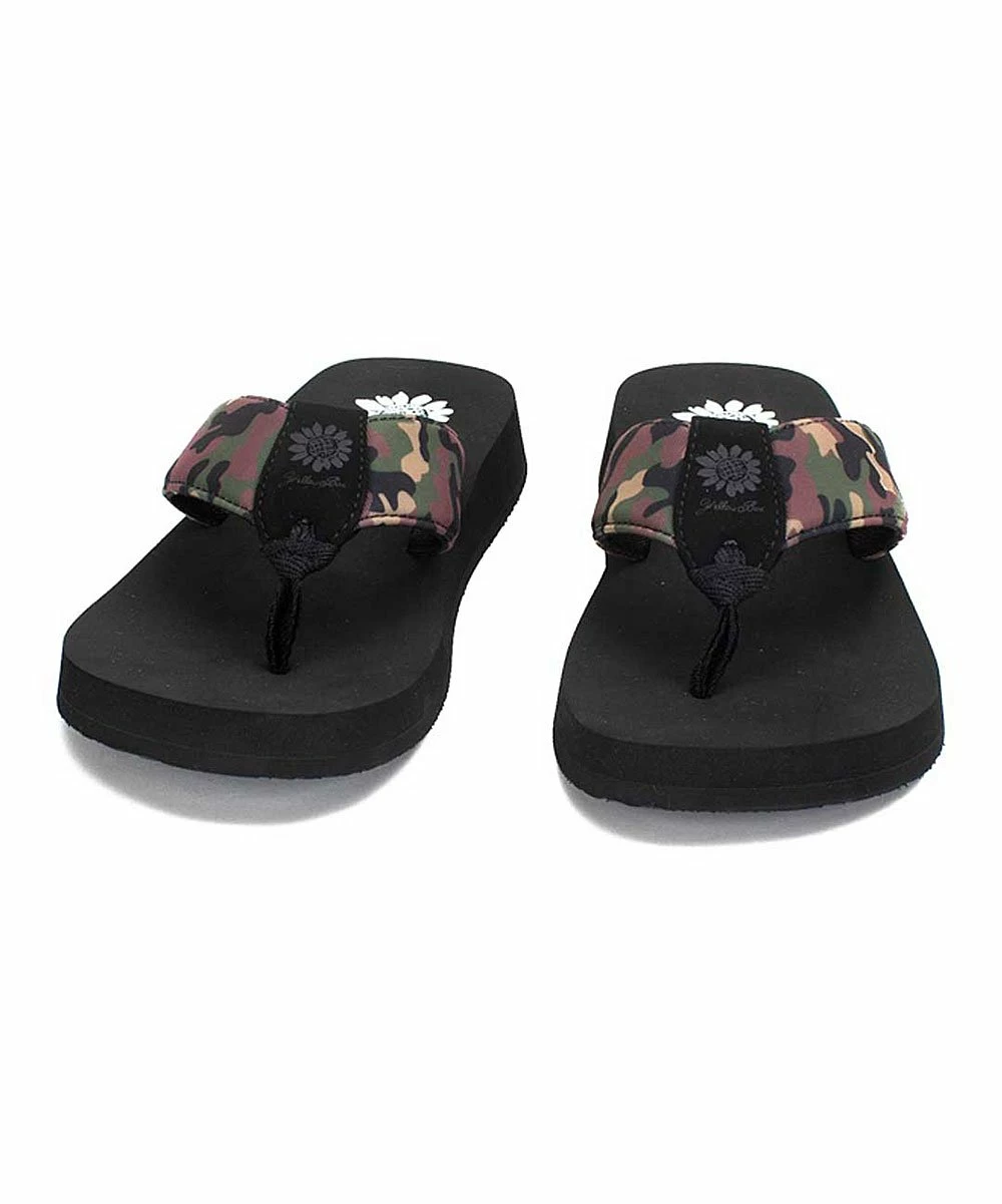 Discount βοΈ Yellow Box π Shoes Green & Black Camo Filomena π©΄ Sandal - π© Women π₯° - Image 4