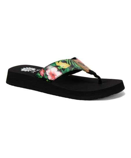 Hot Sale π Yellow Box π Shoes Black Floral Gianna π©΄ Sandal - π© Women π―